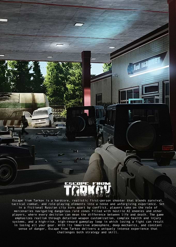 Escape from Tarkov Gas Station Scene