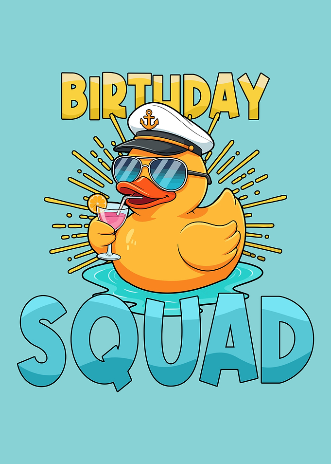 Birthday Squad Rubber Duck