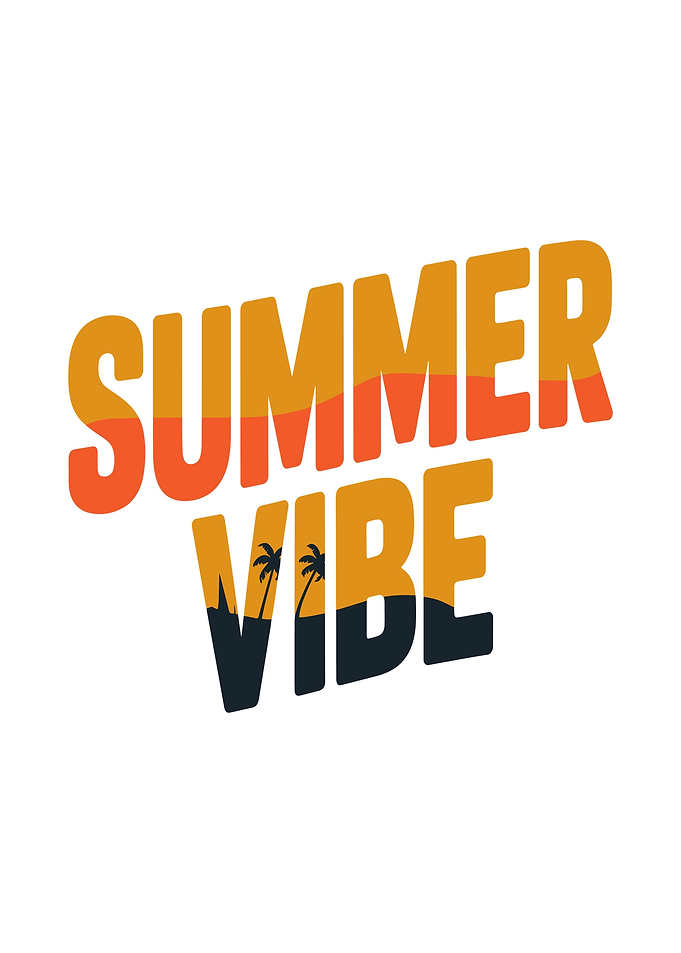 Summer Vibe Text Art