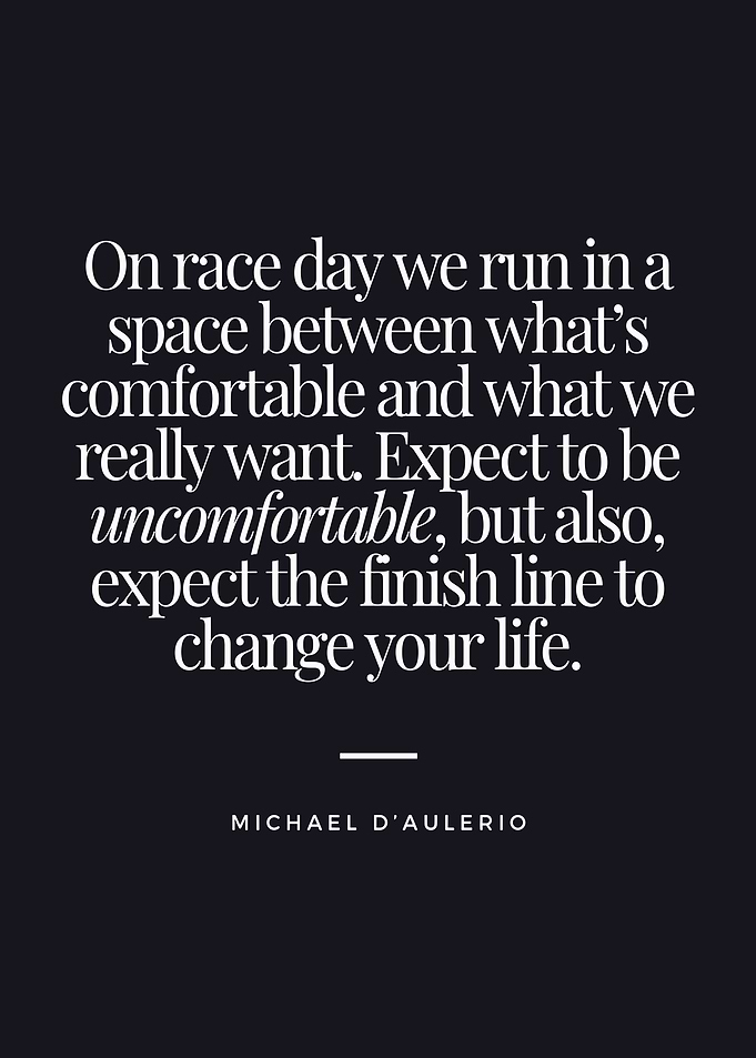 Inspirational quote about race day