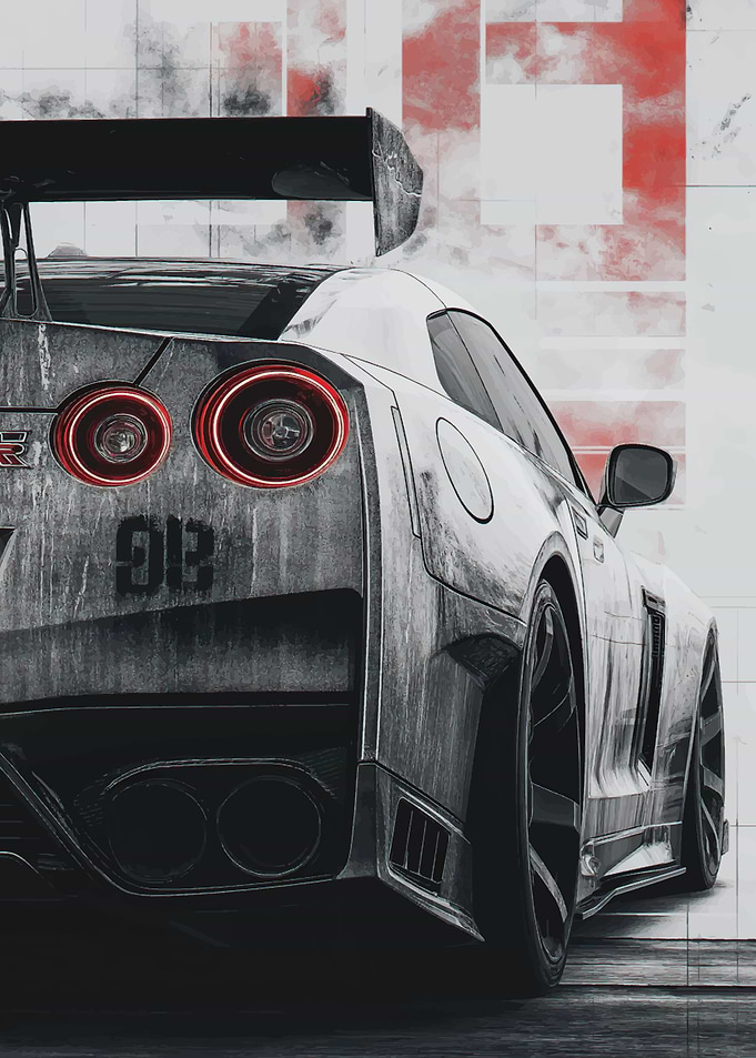 Nissan GT-R Rear View