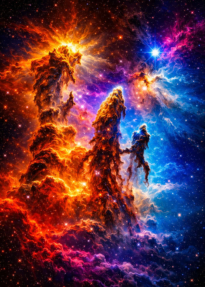 Cosmic Pillars of Creation Nebula