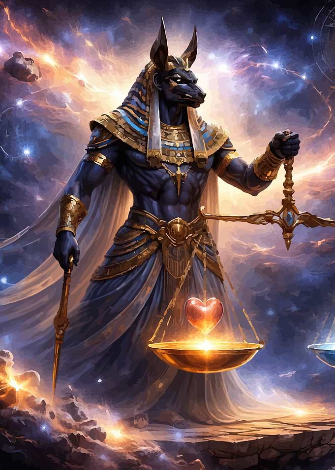 Anubis Weighing a Heart