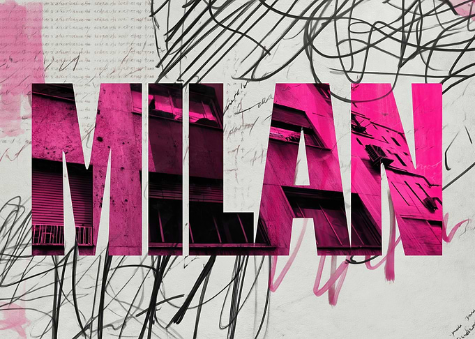 Milan Text Art
