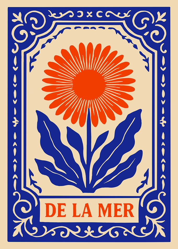 Vintage Floral Poster with Text