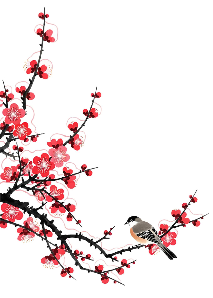 Bird on a Plum Blossom Branch