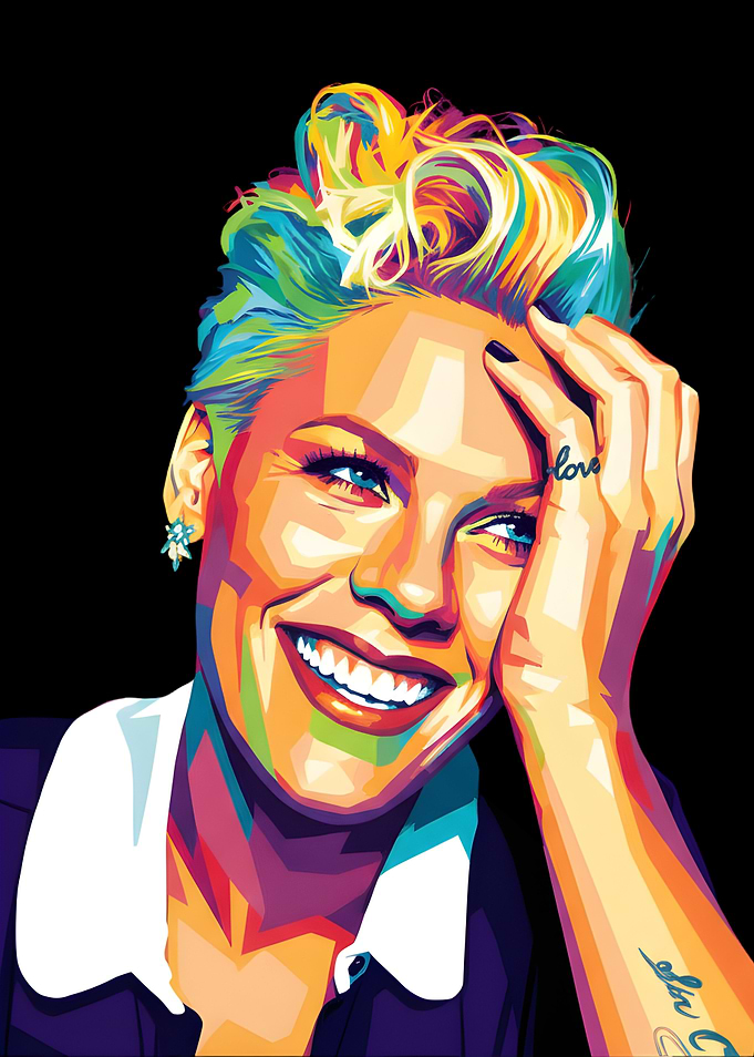 Pink Wpap Pop Art