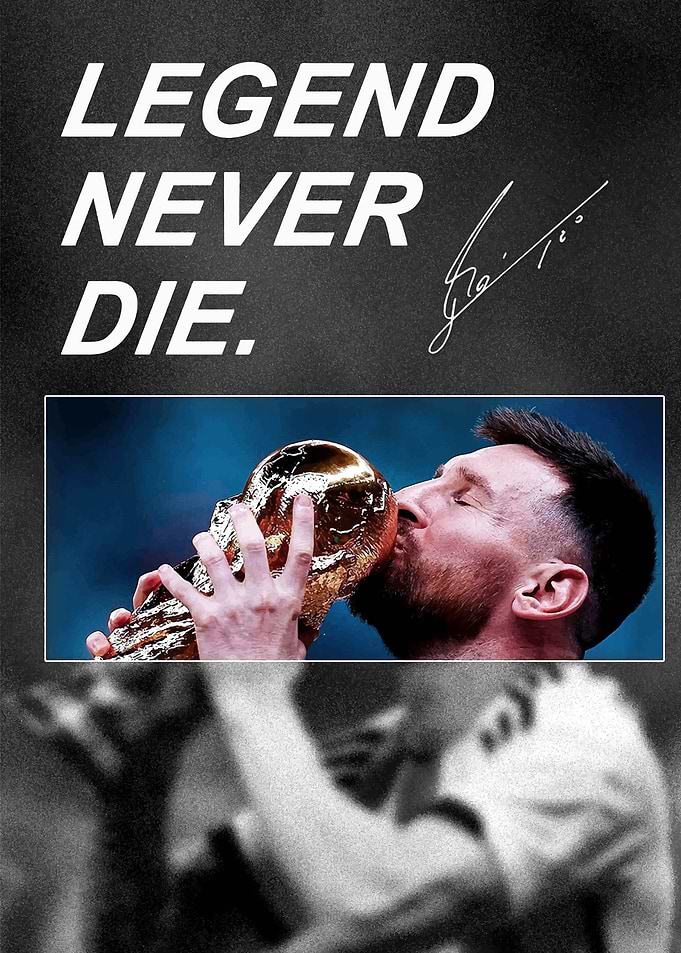 Messi Legend Never Die Poster