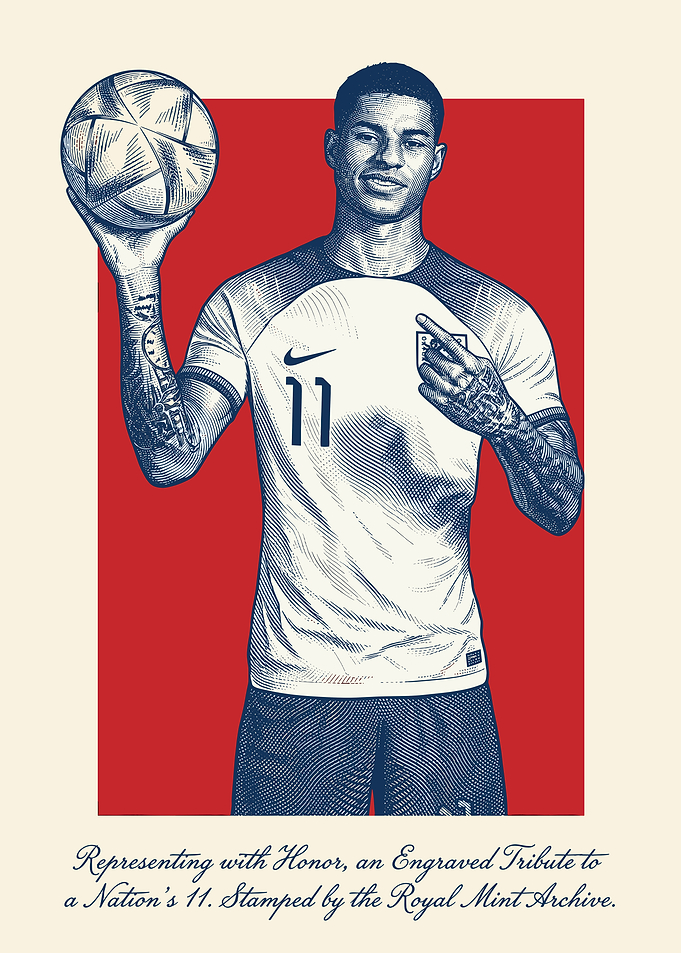 Marcus Rashford Engraved Tribute