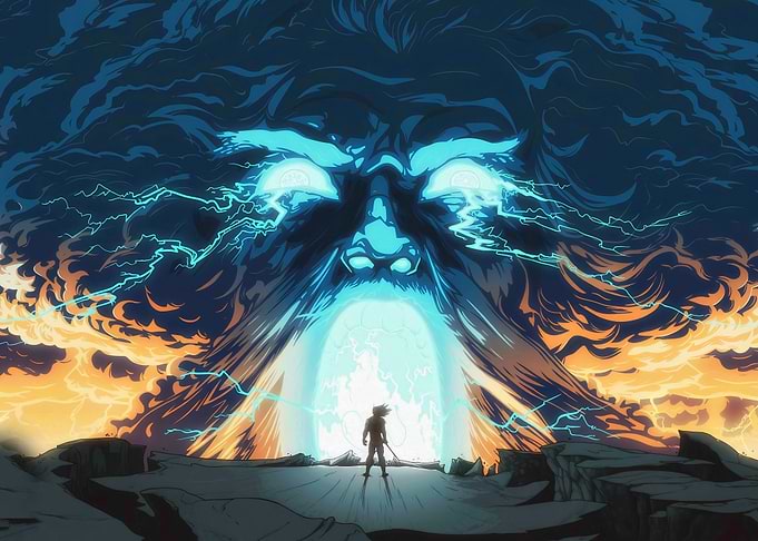 Epic Anime Battle Scene