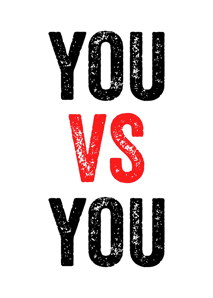 You vs You Text Art
