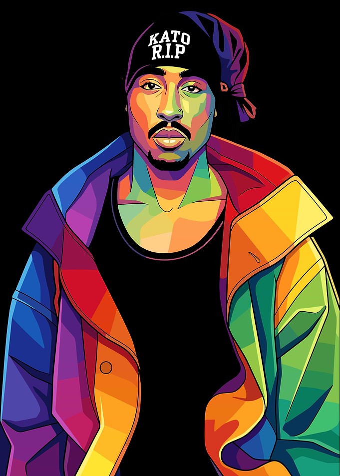 Tupac Shakur Pop Art Portrait