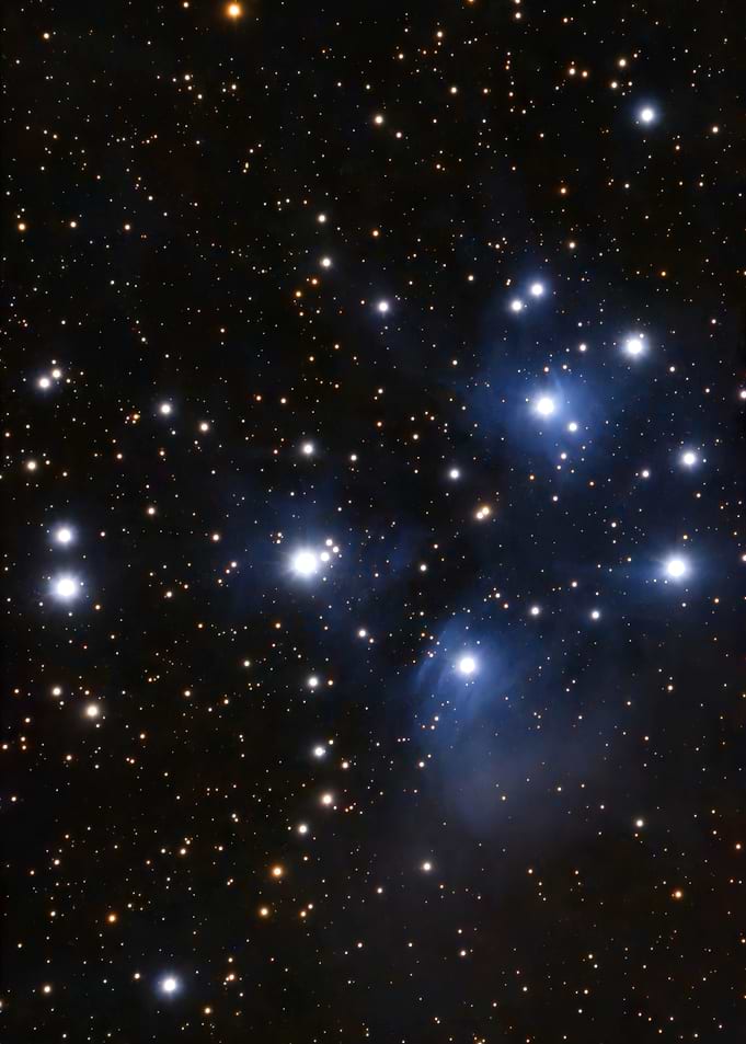 The Pleidas star cluster - M45