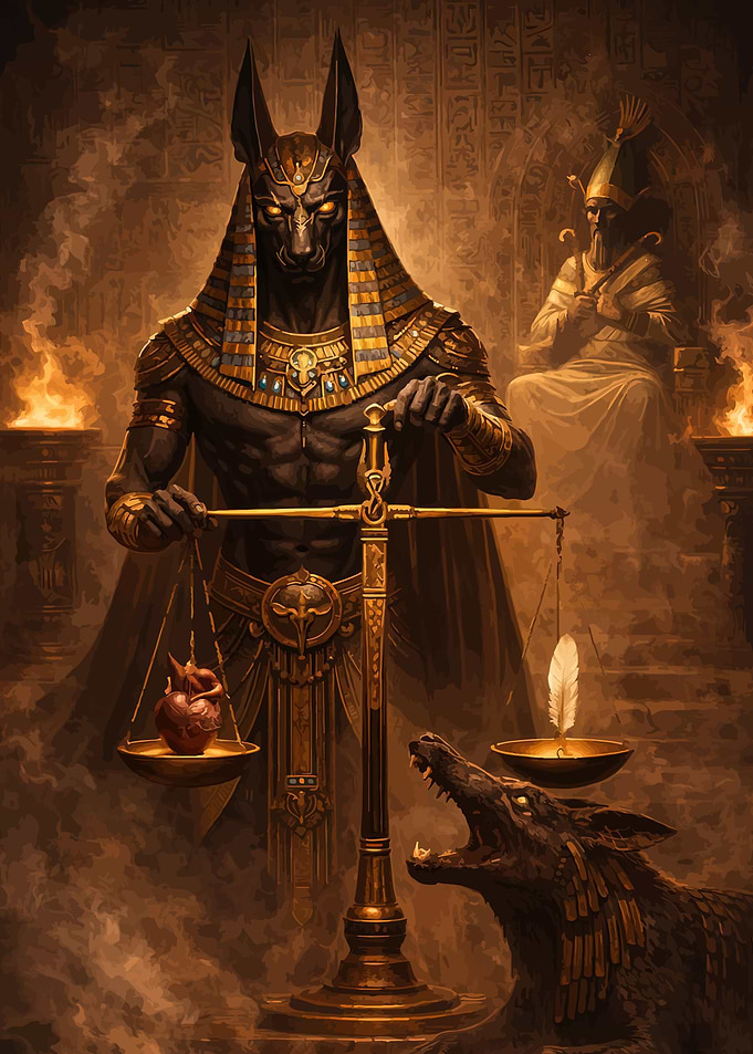 Anubis Weighing the Heart
