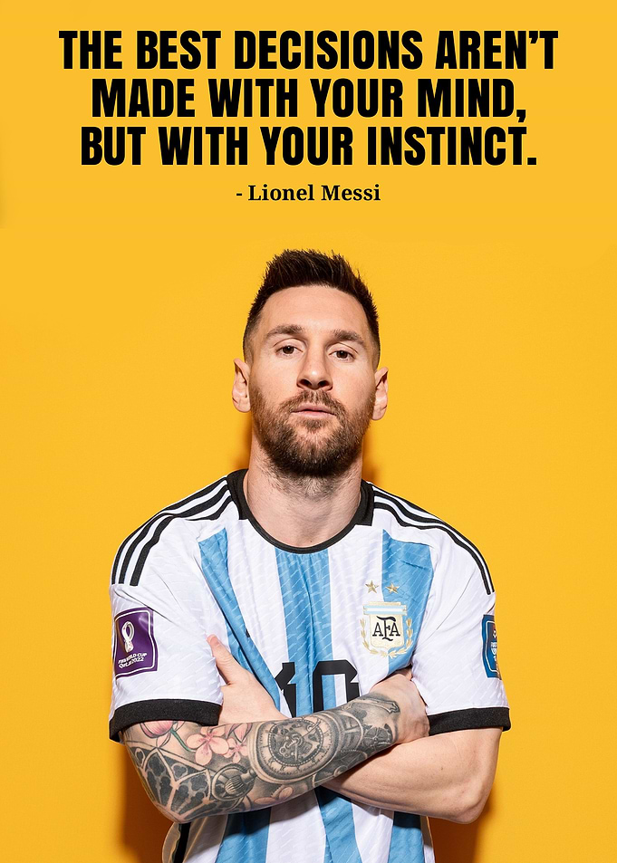 Lionel Messi Inspirational Quote