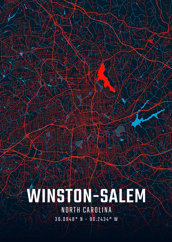 Winston-Salem City Map