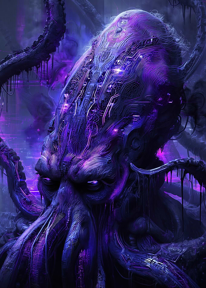 Cyberpunk Tentacle Creature