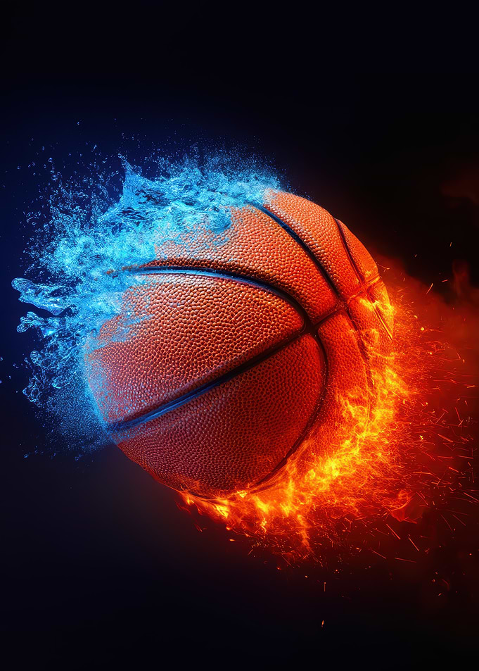 Basketball on Fire and Water