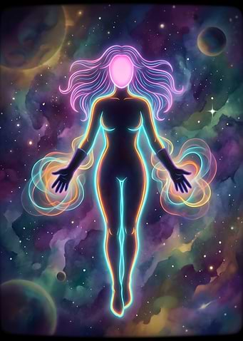 Cosmic Being in Nebula