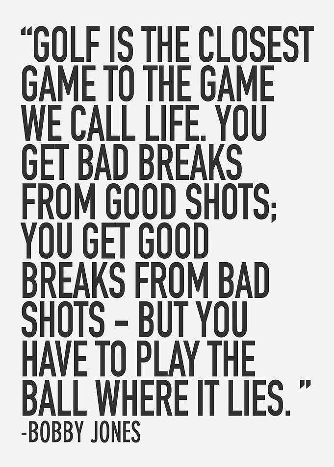 Golf Quote by Bobby Jones
