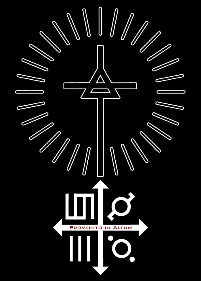 Symbol with Latin text