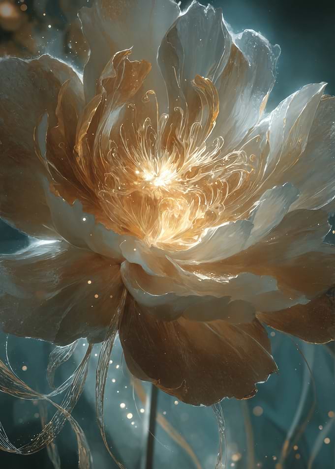 Glowing Golden Flower