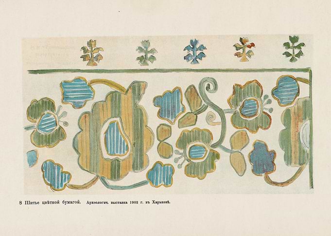 Folk Art Floral Border Design