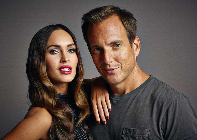 Megan Fox and Will Arnett posing