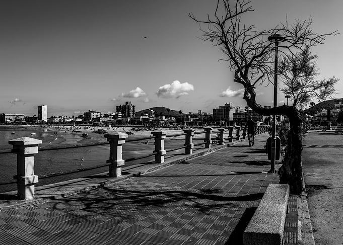 Seaside Promenade Piriapolis with Cityscape