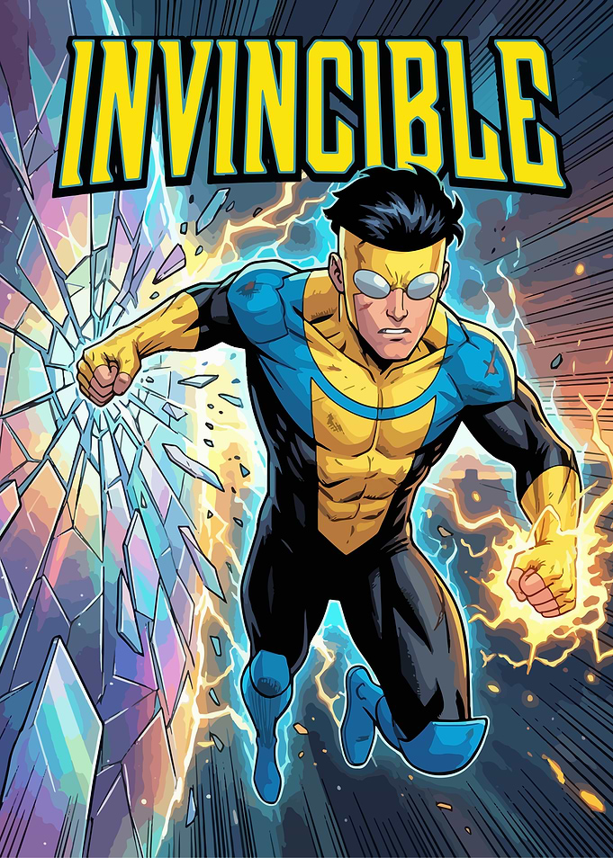 Invincible Breaking Through Glass