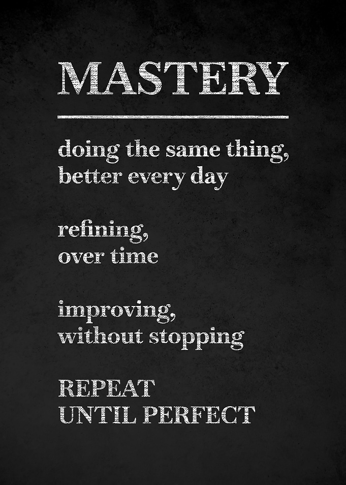 Mastery Definition Poster