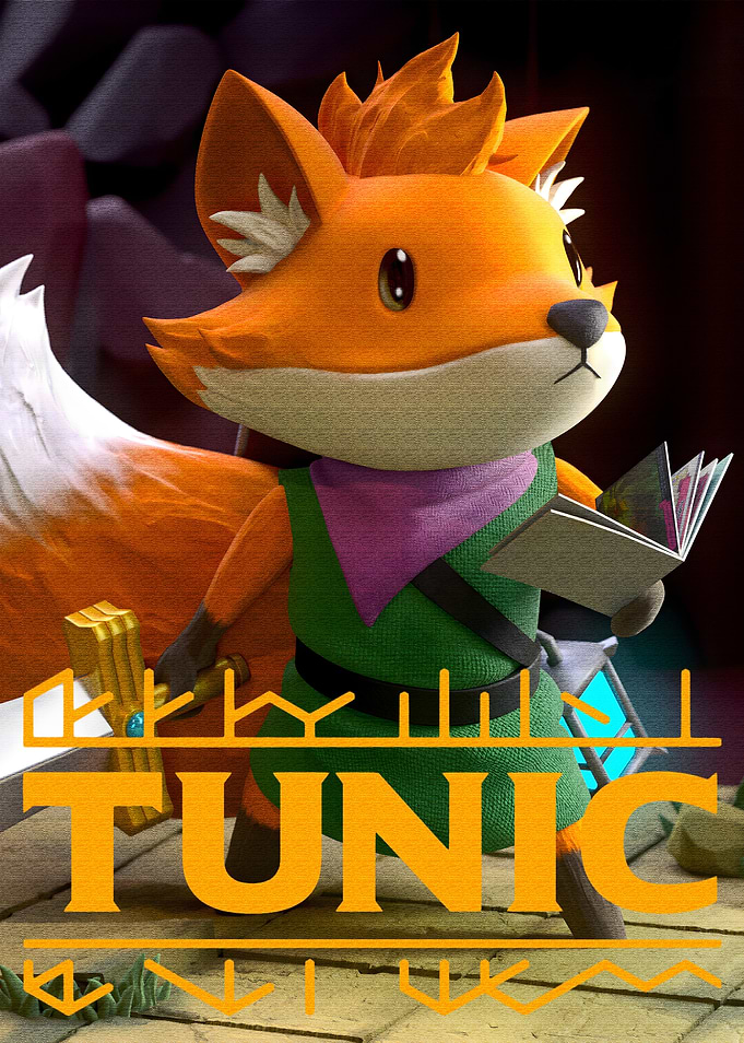 Tunic Fox Character with Sword and Book