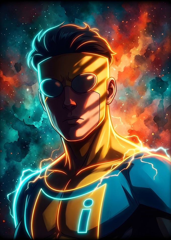 Invincible Superhero in Space