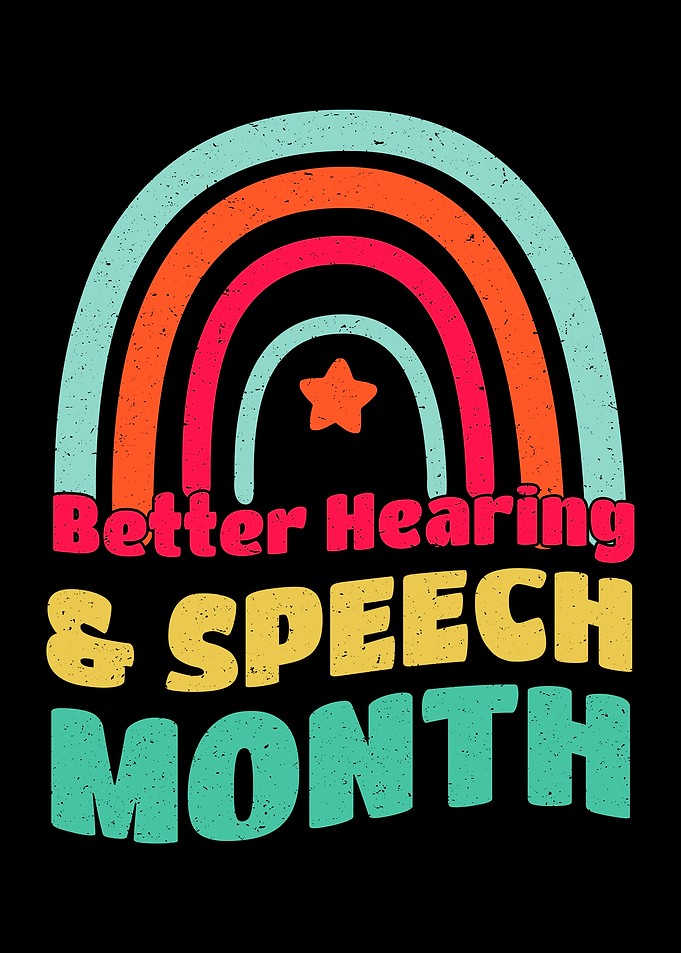 Better Hearing & Speech Month Rainbow
