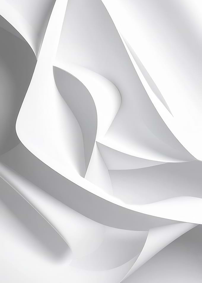 Abstract White Paper Sculpture