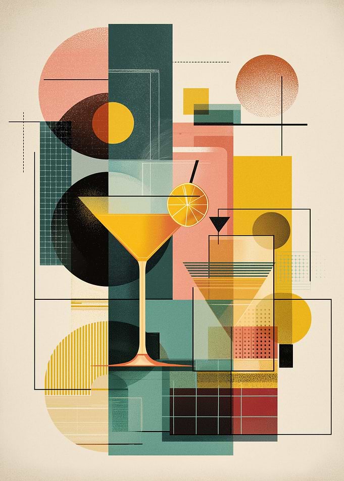 Retro Cocktail Art