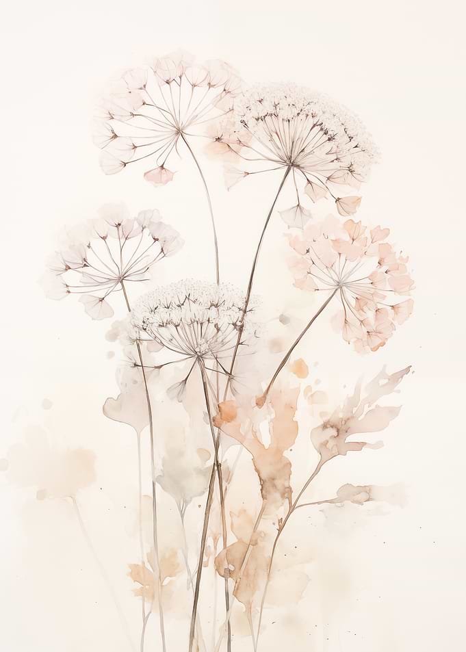 Delicate Wildflowers Art