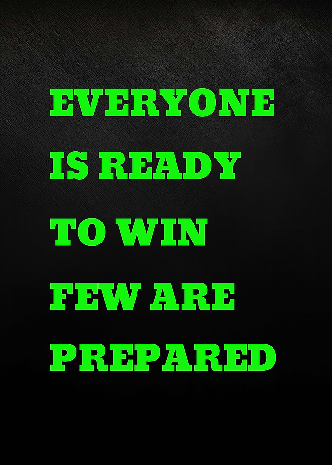 Motivational Quote on Black Background