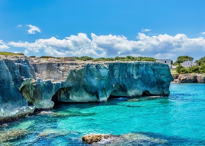 Turquoise Sea Meets Rugged Cliffs