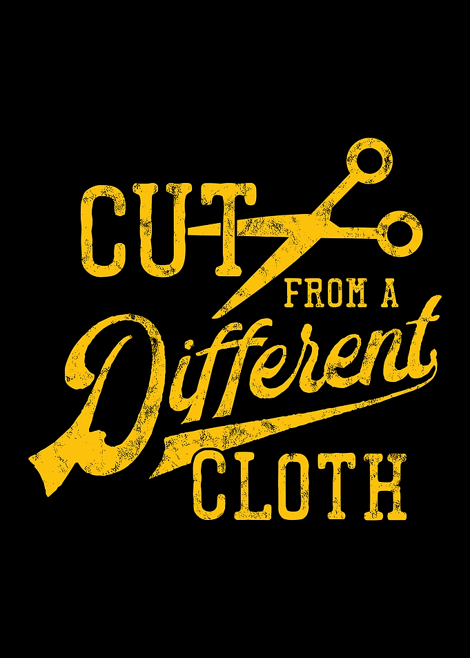Cut From A Different Cloth Poster, Bold Typography Wall Art, Motivational Quote Print