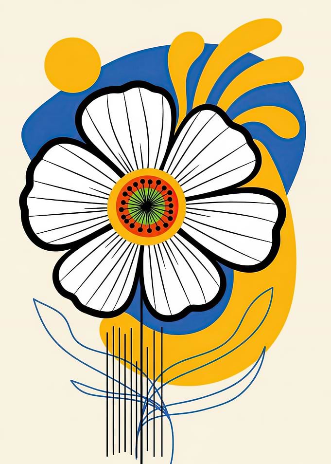 Abstract Floral Art