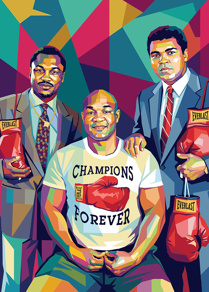 Boxing Champions Pop Art
