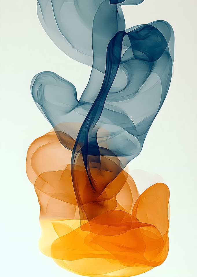Abstract Swirling Smoke Art