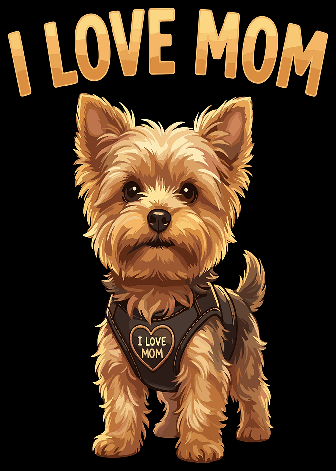 Yorkshire Terrier I Love Mom