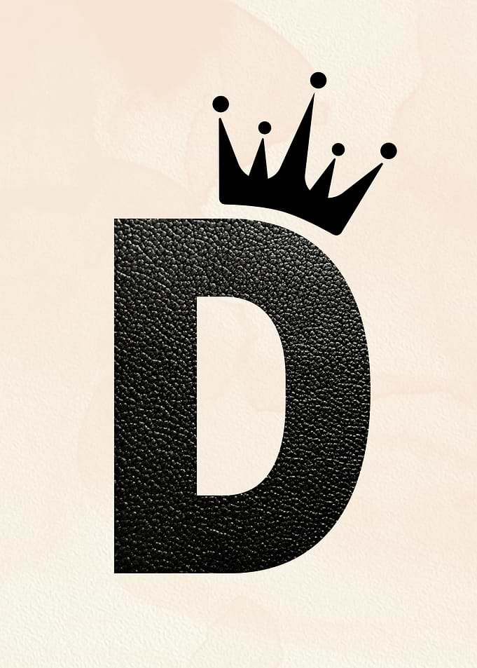 Letter D with Crown