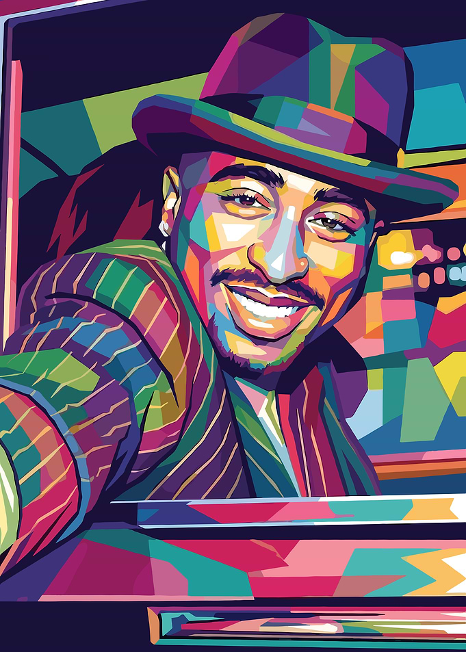 Tupac Shakur Pop Art Portrait