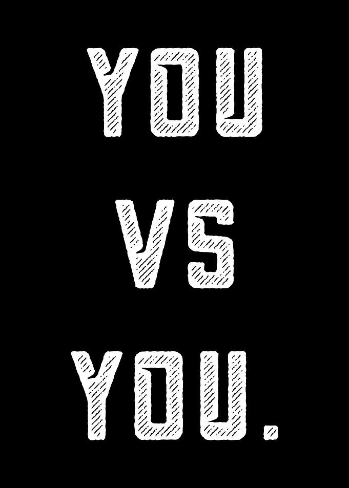 You vs You Text Art