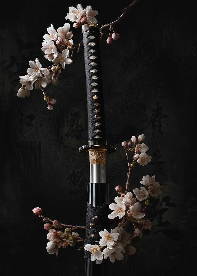 Katana with Cherry Blossoms