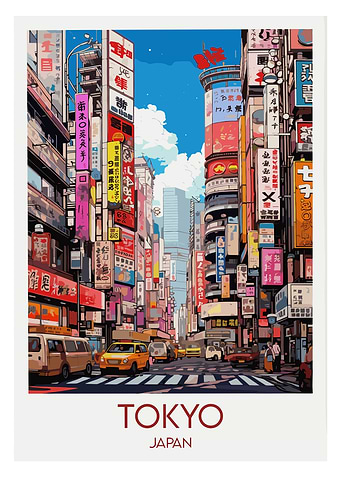 Vibrant Tokyo Street Scene