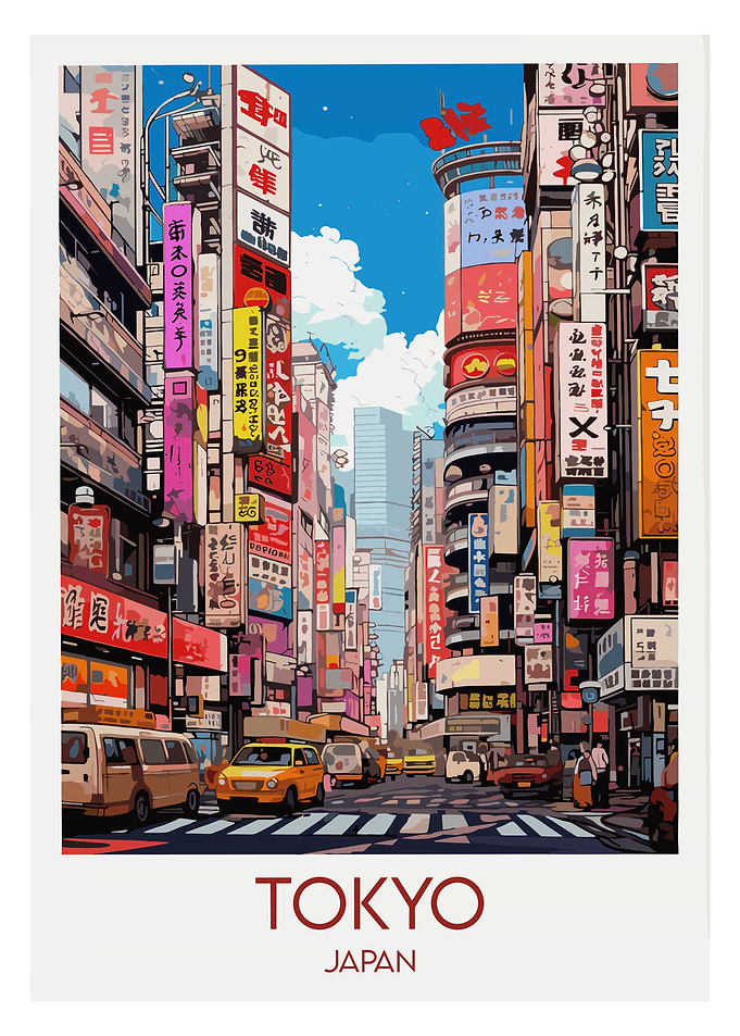 Vibrant Tokyo Street Scene